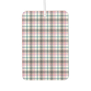 Classic Plaid Pattern Car Air Freshener