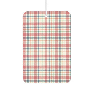 Classic Plaid Pattern Car Air Freshener