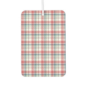 Classic Plaid Pattern Car Air Freshener