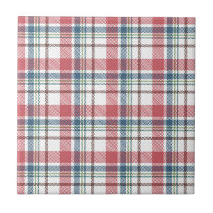 Classic Plaid Pattern Ceramic Tile