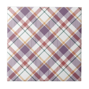 Classic Plaid Pattern Ceramic Tile