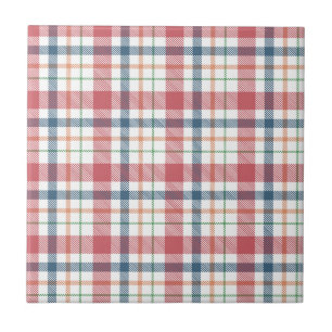 Classic Plaid Pattern Ceramic Tile