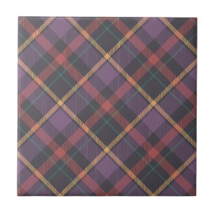Classic Plaid Pattern Ceramic Tile