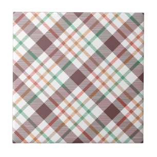 Classic Plaid Pattern Ceramic Tile