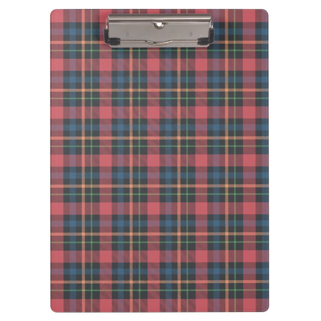 Classic Plaid Pattern Clipboard (Front)