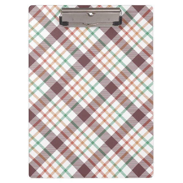 Classic Plaid Pattern Clipboard (Front)