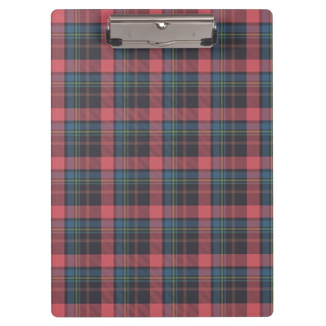 Classic Plaid Pattern Clipboard (Front)
