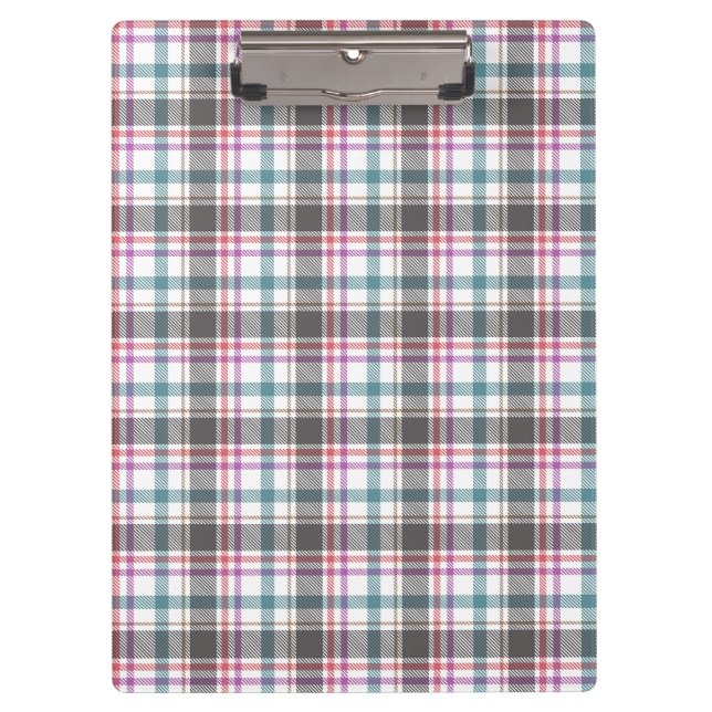 Classic Plaid Pattern Clipboard (Front)