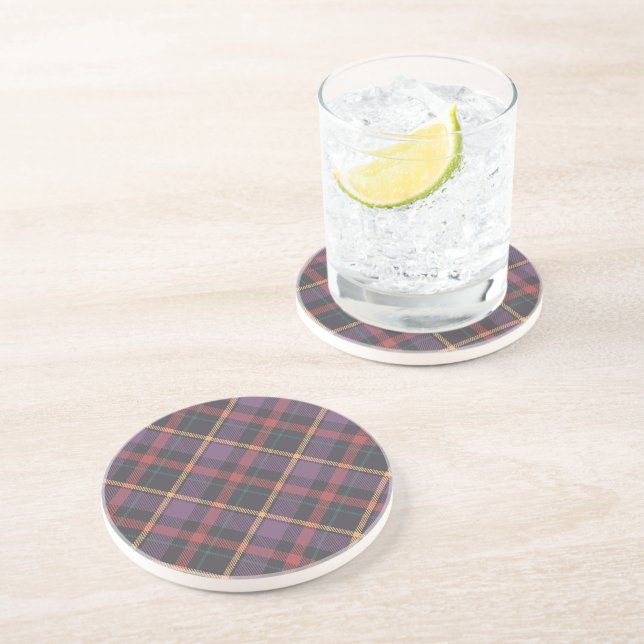 Classic Plaid Pattern Coaster (Side)