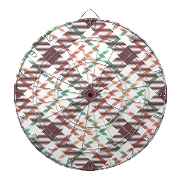 Classic Plaid Pattern Dartboard (Front)