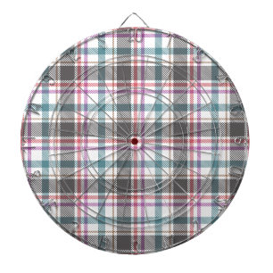 Classic Plaid Pattern Dartboard