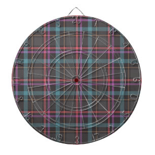 Classic Plaid Pattern Dartboard