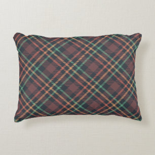 Classic Plaid Pattern Decorative Cushion