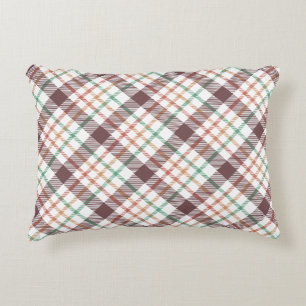 Classic Plaid Pattern Decorative Cushion