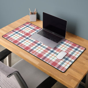 Classic Plaid Pattern Desk Mat