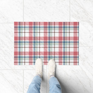 Classic Plaid Pattern Doormat