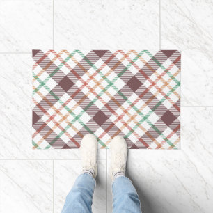Classic Plaid Pattern Doormat