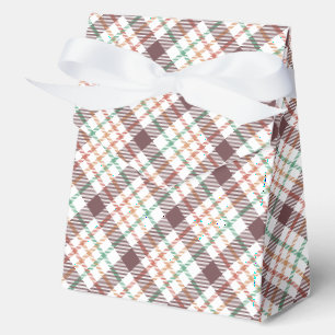Classic Plaid Pattern Favour Box