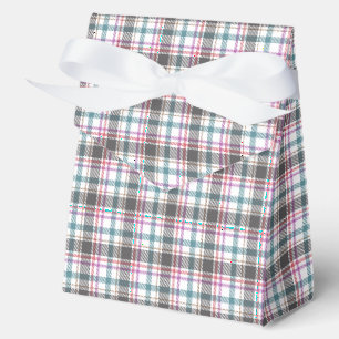 Classic Plaid Pattern Favour Box