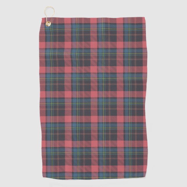 Classic Plaid Pattern Golf Towel (Front)