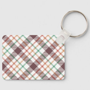 Classic Plaid Pattern Key Ring