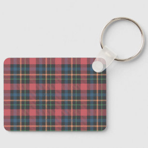 Classic Plaid Pattern Key Ring