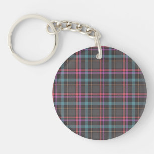 Classic Plaid Pattern Key Ring