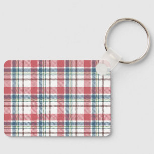 Classic Plaid Pattern Key Ring