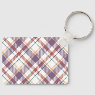 Classic Plaid Pattern Key Ring