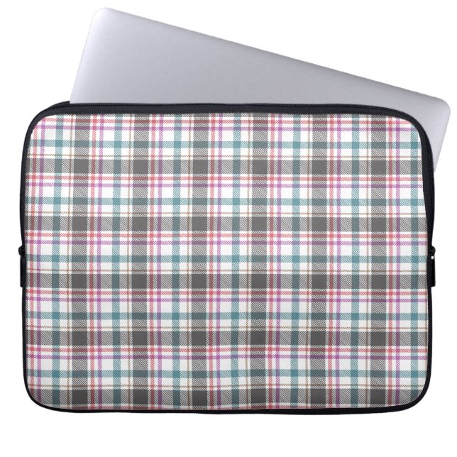 Classic Plaid Pattern Laptop Sleeve (Front)