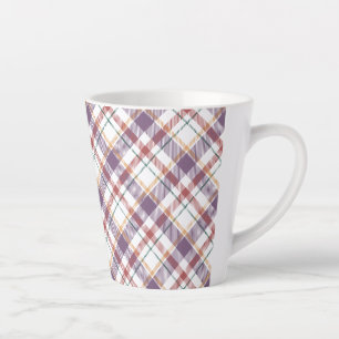 Classic Plaid Pattern Latte Mug