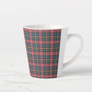 Classic Plaid Pattern Latte Mug
