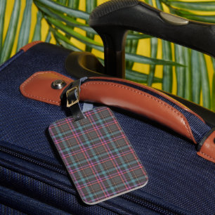 Classic Plaid Pattern Luggage Tag