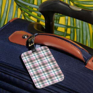 Classic Plaid Pattern Luggage Tag