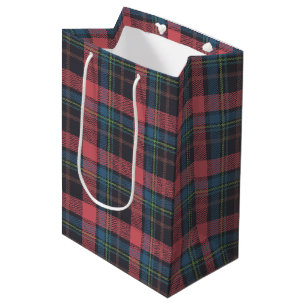 Classic Plaid Pattern Medium Gift Bag