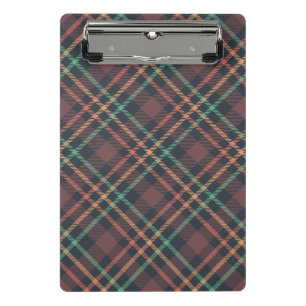 Classic Plaid Pattern Mini Clipboard