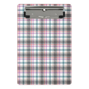 Classic Plaid Pattern Mini Clipboard