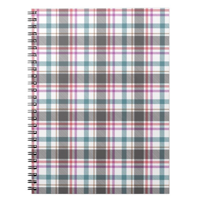 Classic Plaid Pattern Notebook (Front)