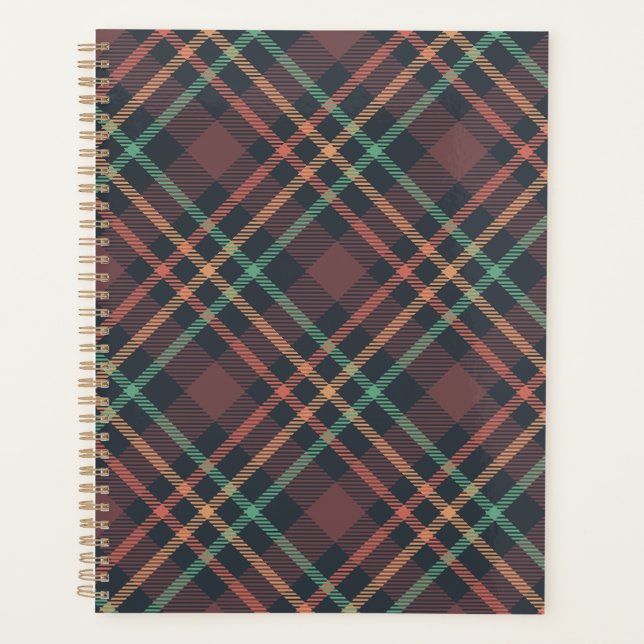 Classic Plaid Pattern Planner (Front)