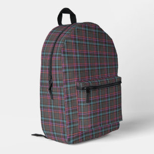 Classic Plaid Pattern Printed Backpack