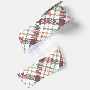 Classic Plaid Pattern Satin Ribbon