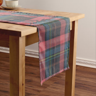 Classic Plaid Pattern Short Table Runner
