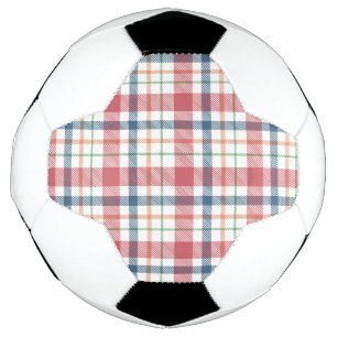 Classic Plaid Pattern Soccer Ball