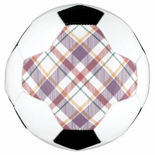 Classic Plaid Pattern Soccer Ball