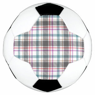 Classic Plaid Pattern Soccer Ball