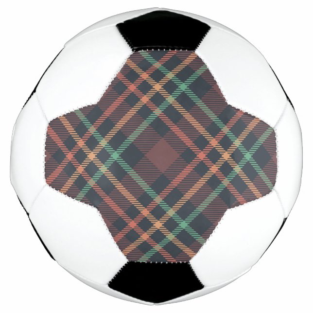 Classic Plaid Pattern Soccer Ball (Front)