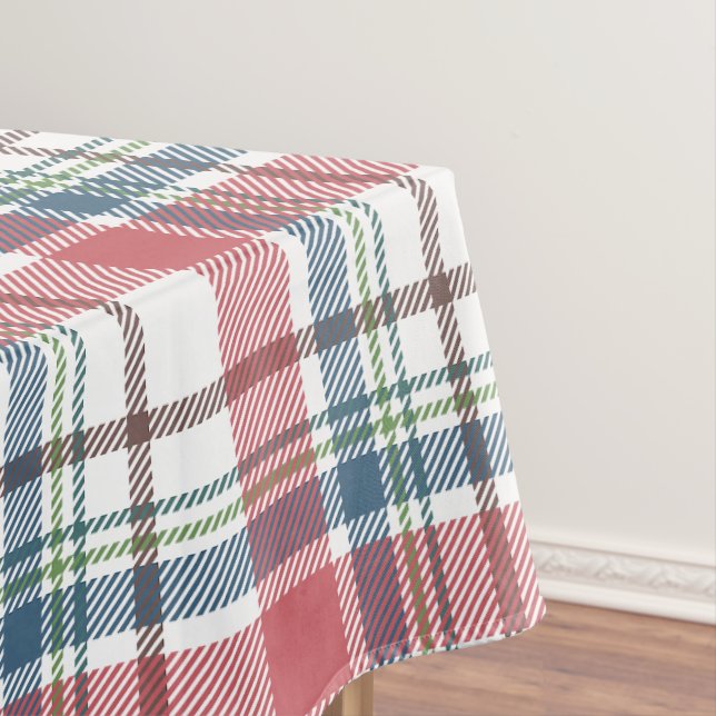 Classic Plaid Pattern Tablecloth (In Situ)