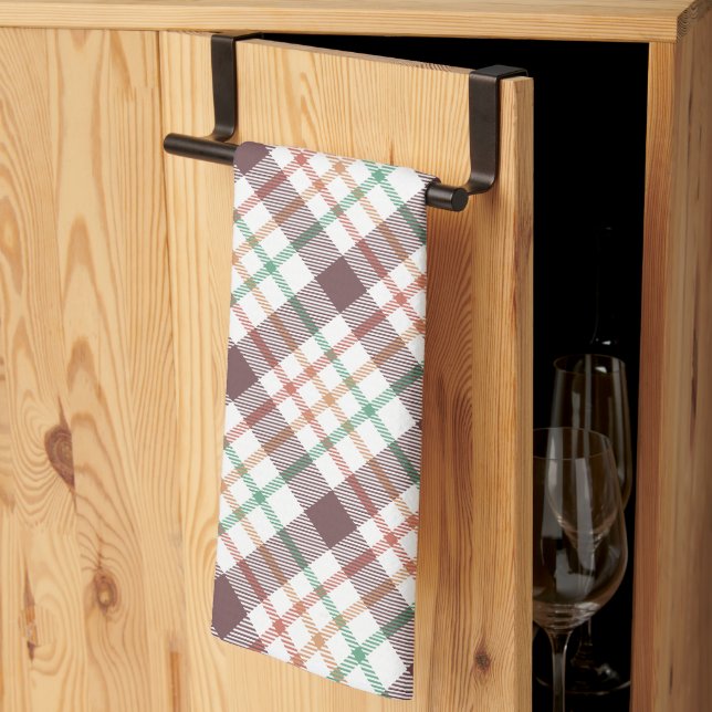 Classic Plaid Pattern Tea Towel (Thirds Fold)