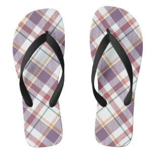 Classic Plaid Pattern Thongs