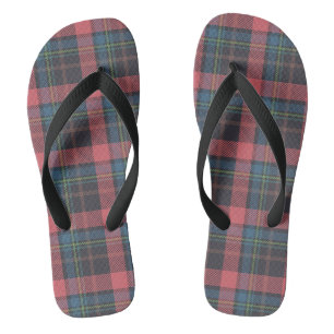 Classic Plaid Pattern Thongs